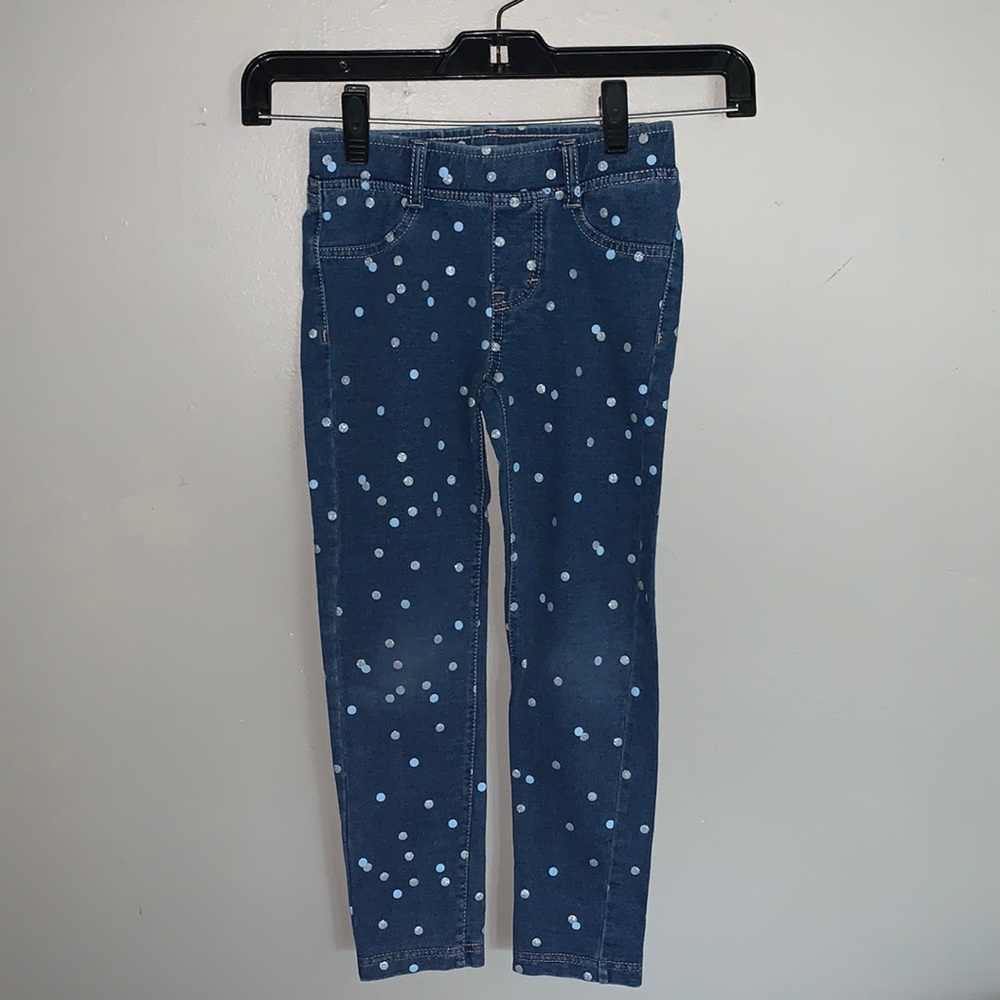Levi polka dot jeggings (size 6)